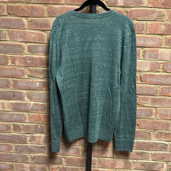 Gap Men’s Green V neck Long Sleeve Sweater Size Medium - Picture 4 of 6